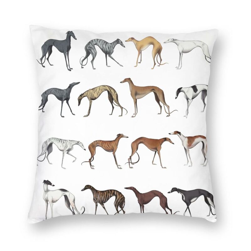 Greyhound Square Throw Pillow Case 45cm X 45cm