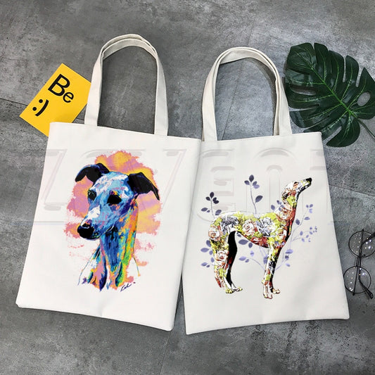 Greyhound Fashion Canvas Tote Bag