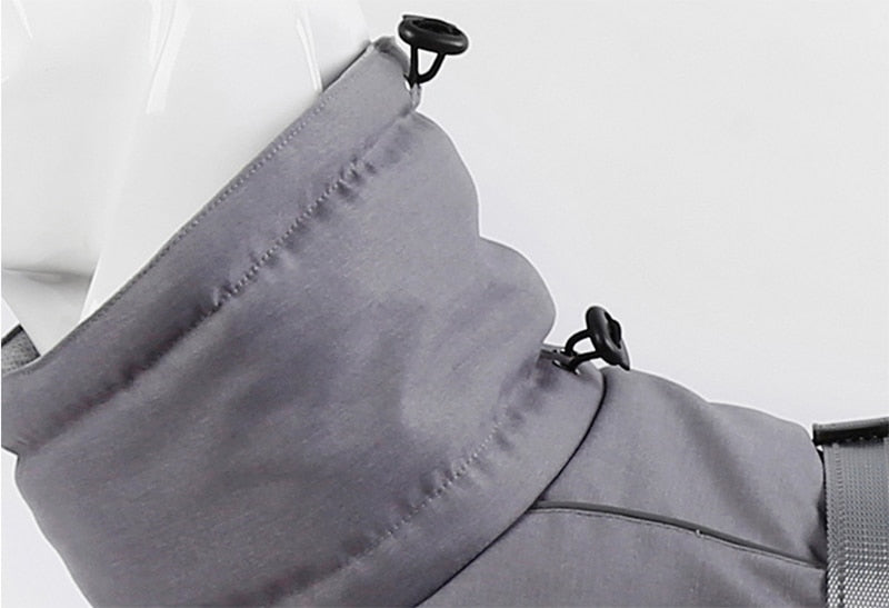 Cotton Blend Greyhound Coat with Adjustable Clip Waist Strap - Red